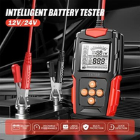 Tester Aki Digital 200Ah 12/24V LCD Kendaraan Mobil Motor Lead Acid Battery FBT-200 BLACK RED