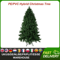 5FT 6FT 7FT Encryption Green PVC Large Christmas Tree Christmas Decoration 2024 New Year Home Party Scene Decoration