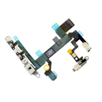 10Pcs/lot for Apple iPhone 5/5S/5C/SE On/Off Power Lock Volume Mute Silent Button Switch Flex Cable With Metal Bracket