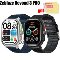 3in1 for Zeblaze Beyond 3 PRO Smart Watch Strap Band wristband Nylon Canva women men Belt Screen Protector