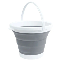 摺疊水桶 5L(水桶 伸縮水桶 臉盆 釣魚桶 提水桶)