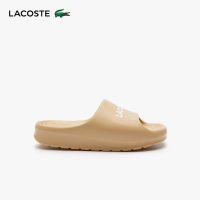 【LACOSTE】女鞋-厚底拖鞋(卡其色)