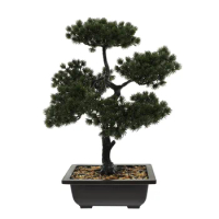 Artificial Bonsai Pine Tree Faux Simulation Potted Plant Desk Display Fake Bonsai Ornaments