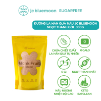 Đường la hán quả Nâu JC BLUEMOON không tẩy trắng gói màu vàng 500g