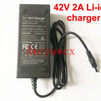 36V 2A DC Li-ion battery charger Output 42V 2A charger Used for 36V 10S 10AH 12AH 15AH 20AH Ebike lithium battery charging