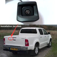For Toyota Hilux 2010~2018 / Car Rear View Camera / Parking Reverse Camera / CCD RCA NTST / Car Back Reverse Hole OEM Camera