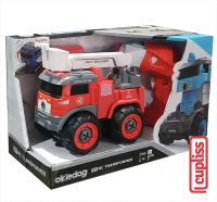 Okiedog Diy Rc Transformer Fire Engine Mainan Bongkar Pasang Anak