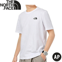 【The North Face 男女款 短袖上衣AP《白》】4U9I/短T/休閒短袖/T恤