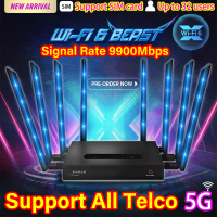 Home Router C600 4G-5G WiFi6 Modem Router SIM Unlimited WiFi Internet UPGRADED Support All Telco Mod