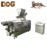 Dry Pet Food Machine/dog Cat Fish Pet Food Making Equipment/double Screw Pet Food Extruder