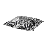 FRÖDD 枕頭套, 黑色/條紋, 50x80 公分