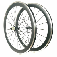 Width 23mm Carbon Clincher Road Bike Wheels 50mm With R36 Ceramic Hub Customized Decal Alloy Brake Surface 700C