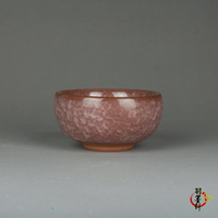 仿古宋官窯裂紋冰片釉小茶杯古玩古董陶瓷器收藏品手工擺件