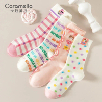 TẤT CARAMELLA CAO CỔ COTTON NHẬP KHẨU