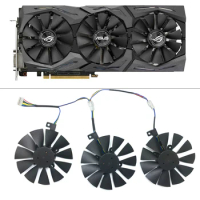 New 87mm T129215SU gpu cooling ram cooler FAN For ASUS GTX1080Ti 1060 1070 GTX980Ti R9 390X Graphics Card Fans PC cooling fan