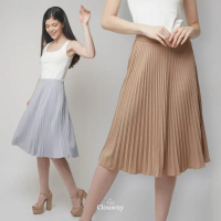 Vamos Midi Pleat Skirt Premium Plisket Pleats Clouwny Rok Plisket