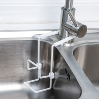 收納架 廚房水龍頭置物架家用不銹鋼免打孔抹布海綿刷瀝水架水槽收納架子