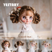 YESTARY Blythe Wigs BJD Doll Accessories Bjd Toys Hair DIY Fashion Doll Toy Head 22-26CM Doll Milk Silk Wig For Blythe Doll Head