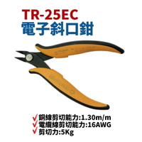 【Suey電子商城】義大利 PIERGIACOMI TR-25EC 斜口鉗 鉗子 手工具 長度128mm
