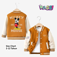 RASS KIDS JACKET BASEBALL MICKEY MOUSE ANAK LAKI LAKI PEREMPUAN UMUR 2-12