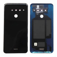 For LG V50 Rear Back Battery Door Housing Glass for LG V50 ThinQ 5G LM-V500N V500EM Rear Cover Replacement Parts with Logo