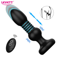 Telescopic Anal Vibrators Sex Toys for Men Wireless Prostate Massager Male Butt Plug Dildo Toys Prostate Stimulator Masturbator