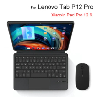 Keyboard Case Russian French Hebrew Spanish Korean Portuguese For Lenovo Tab P12 Pro 12.6" TB-Q706F XiaoXin Pad Pro 12.6 Tablet