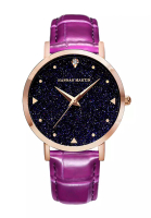 HANNAH MARTIN Hannah Martin Crystalline Leather Quartz Watch - Purple