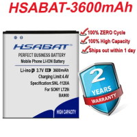 HSABAT 3600mAh BA900 Battery for Sony Xperia TX LT29i J ST26i L S36h C2104 C2105