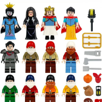 Princess And Dwarf Children's Assembly Of Small Particles Tale Fairy World Figurine Toy D0U7