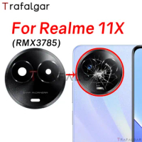 Rear Back Camera Glass Lens For Realme 11X 5G RMX3785 Main Camera Cover Replacement With Adhesiver Sticker