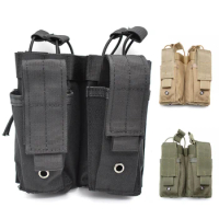Tactical Molle Mag Pouch Open-Top Rifle Mag Pouch and Pistol Magazine Pouch for M4 M16 AK Glock M1911 92F Airsoft Military Gear