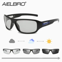 AIELBRO Sunglasses for Men Cycling Glasses 2022 Photochromic Glasses Sports Lenses Men's Sunglasses Cycling Glasses Man