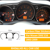 For Nissan 350Z Z33 2003-2009 Navigation Steering Wheel Storage Dash Door Handle Carbon Sticker Set 