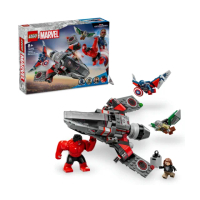 【LEGO 樂高】漫威超級英雄系列 76292 美國隊長與紅浩克的對決(漫威影業 禮物 居家擺設)