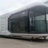 Factory built 20sqm 40sqm Movable Prefab home Prefabricated Capsule Hotel Cabin Container House