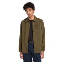 【Timberland】男款深綠色長袖襯衫外套(A2JJRA58)