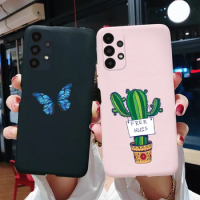 For Samsung Galaxy A13 A33 A53 A73 5G Case Cute Cactus Soft Back Protective Silicone Phone Cover For Samsung a 13 33 53 73 Cases