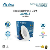 Visalux Glance LED Panel Light Inbow 30W 8 Inch - Lampu Plafon Rumah Downlight 6500K Cahaya Putih (G