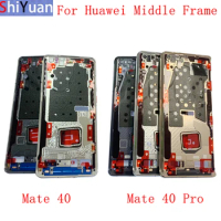 Housing Middle Frame LCD Bezel Plate Panel Chassis For Huawei Mate 40 Pro Phone Metal LCD Frame Replacement Parts
