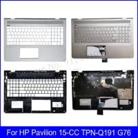 95%NEW/NEW For HP Pavilion 15-CC TPN-Q191 G76 Laptop Palmrest Upper Case Keyboard C Cover Silver 857799-001