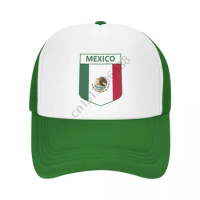 MEXICO MEXICAN MEX Soccer Trucker Hats Summer Sun Baseball Cap Breathable Adjustable Male Outdoor Fishing Hat For Fans Gift