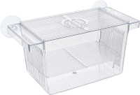 Pawfly Aquarium Fish Breeding Acrylic Hatchery Incubator Tank with Suction Cups Medium Isolation f