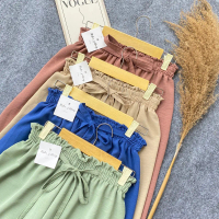 KULOT RUFFLE JUMBO CRINKLE AIRFLOW HIGHWAIST LOOSE PANTS Karet
