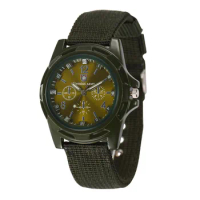 Men's Multifunctional Sports Watch Three-eye Swiss Military Watch Army Nylon Strap Men's Watch