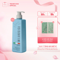 Bộ Dầu Gội Xả Giảm Gàu sạch ngứa da đầu Milanogica  355ml/725ml