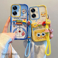 เคสโทรศัพท์, ซิลิโคนป้องกัน, รวมทุกอย่าง, พร้อมเชือกเส้นเล็ก, เคสสำหรับ Realme C55 Narzo N55 RMX3710