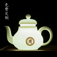 羊脂玉白瓷茶壺西施壺家用泡茶器帶過濾單壺水壺陶瓷功夫茶具定制