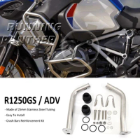 For BMW R 1250 GS GSA R1250GS ADV ADVENTURE R1250GSA Motorcycle Reinforcements Crash Bar Engine Protection Guard Bars Bumper Kit