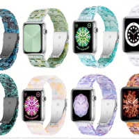 38 40 41 44 45 49 Wristband for Apple Watch Band Applewatch 765/se New Personalized Five Bead Resin Wrist STRAP
